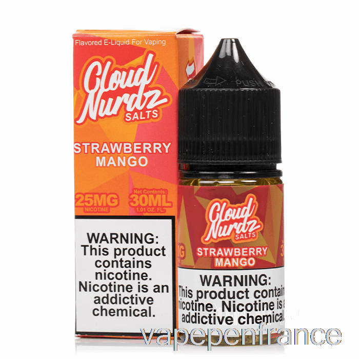 Fraise Mangue - Sels Cloud Nurdz - 30 Ml 50 Mg Stylo Vape